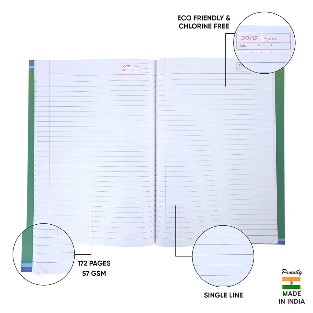 Doms The Power Of Sport Series Notebook - A4 - Single Line