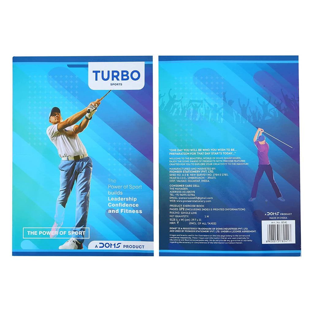 Doms The Power Of Sport Series Notebook - A4 - Single Line