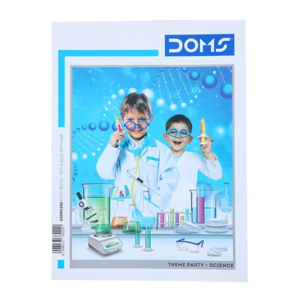 Doms Theme Party Series Notebook -  Red & Blue With Gap