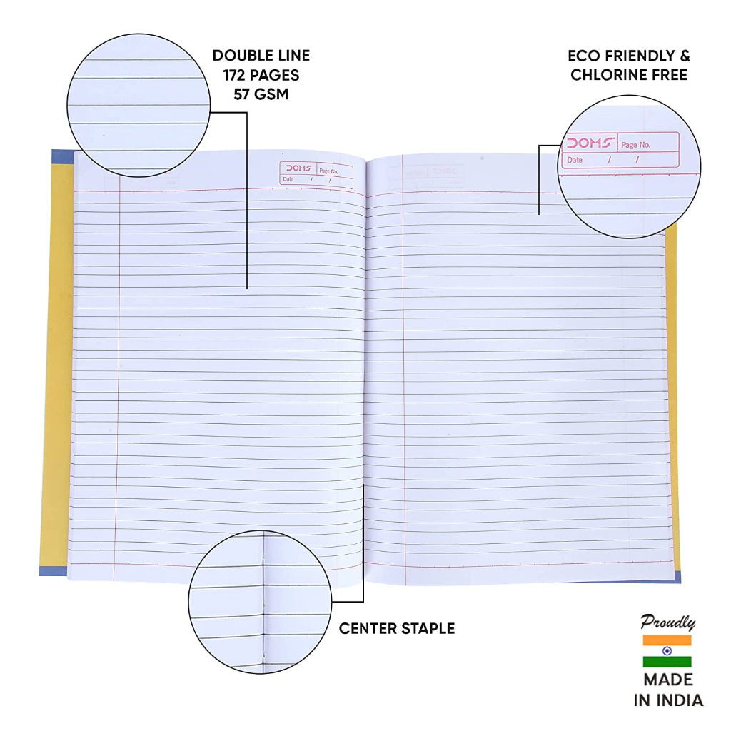 Doms Kings Of The Road Series Notebook - Medium Square 12Mm