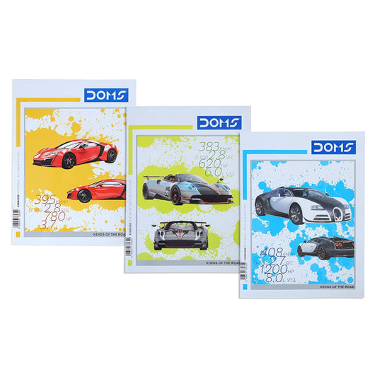 Doms Kings Of The Road Series Notebook -  Red & Blue With Gap