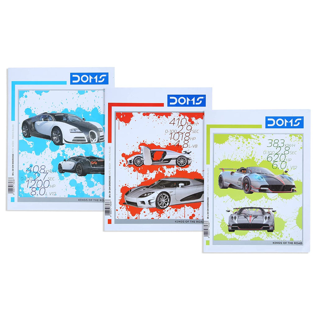 Doms Kings Of The Road Series Notebook - Ruled - Math