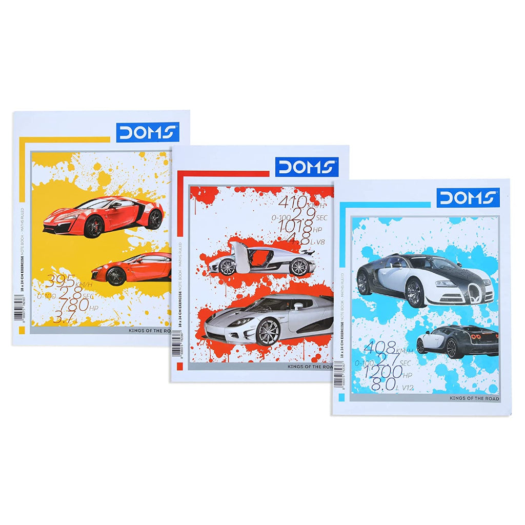 Doms Kings Of The Road Series Notebook - Ruled - Math