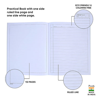 Doms General Practical Book - One Side Ruled And One Side Plain