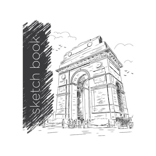 Doms 150GSM Unruled Wiro Bound Sketch Book - 72 Pages, Pack of 1