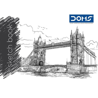 Doms 110GSM Unruled Wiro Bound Sketch Book - 100 Pages, Pack of 1