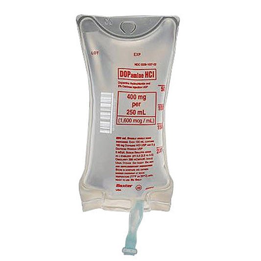 IV Bags, DOPamine Hydrochloride and 5% Dextrose Injection 250 mL IV Bags, 18/Case