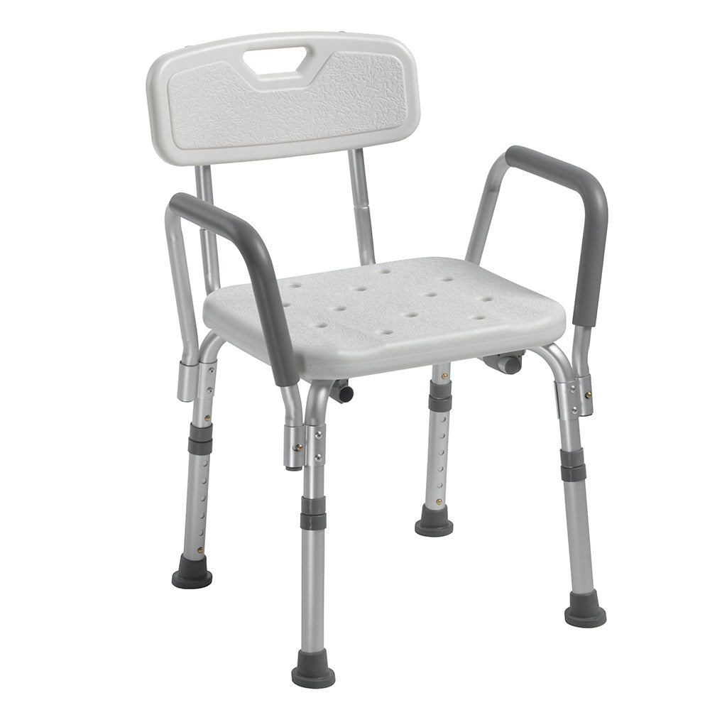 Bath Bench with Back and Removable Padded Arms