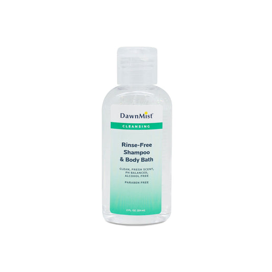 Shampoo & Body Wash, Rinse Free 2oz