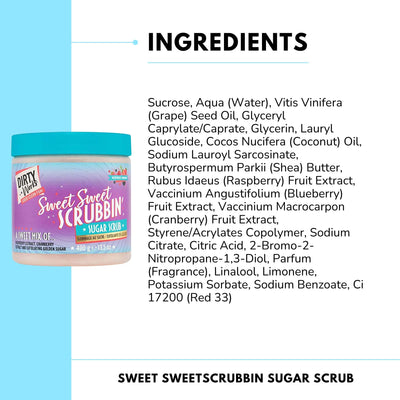 Dirty Works Sweet Sweet Scrubbin Sugar Scrub & Miracle Hawaii Hydrating Body Wash | Exfoliating Sugar Scrub & Moisturizing Body Wash for Smooth, Soft Skin with Tropical Hawaiian Scents - Combo of 2
