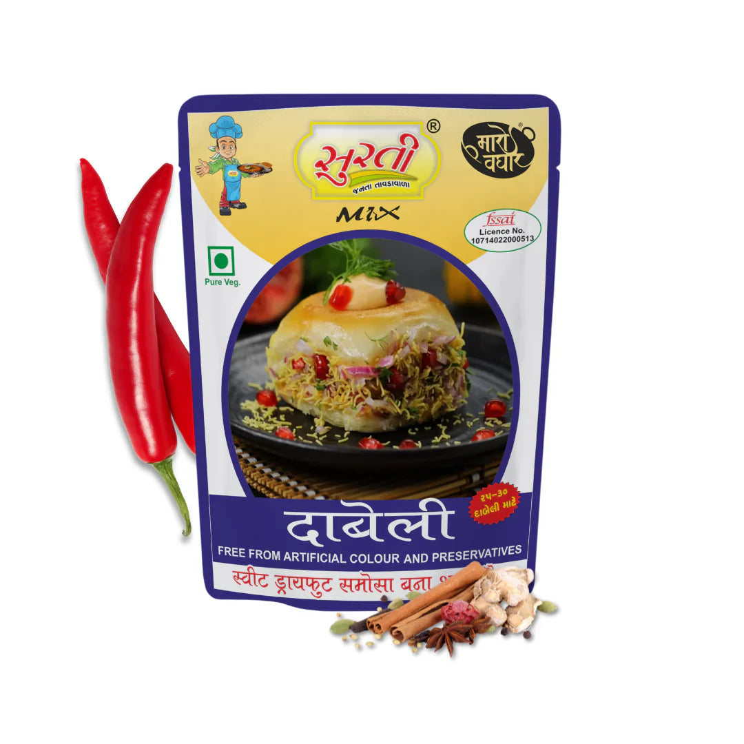 Surtimix Authentic Dabeli Masala | Ready To Eat 190 gms