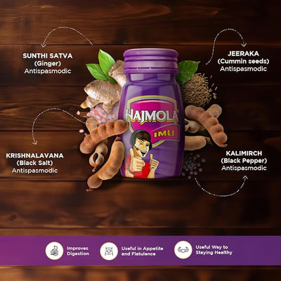 Dabur Hajmola Imli Tablets | Ayurvedic Digestive & Tasty Relief-  120 Tabs