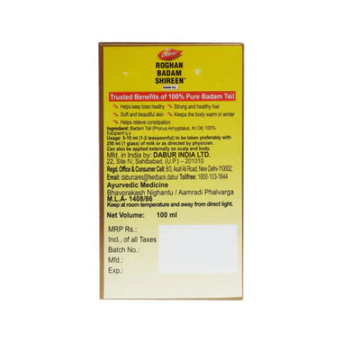 Dabur Roghan Badam Shireen - 100 ml