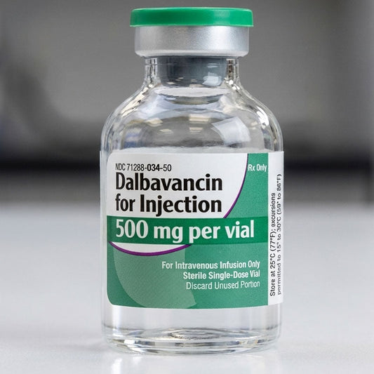 Dalbavancin Injection 500 mg Single-Dose Powder Vial, Sterile (RX)