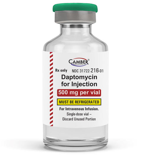 Daptomycin Injection 500 mg Powder Vial (RX) *Refrigerated