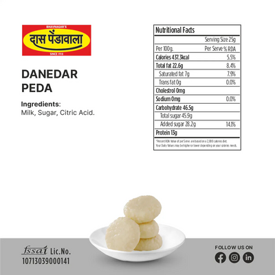 Das Pendawala Assorted Mix Peda – 500 gms | Safed, Danedar, Kesar & Chocolate | Individually MAP Packed | Premium Gujarati Sweets