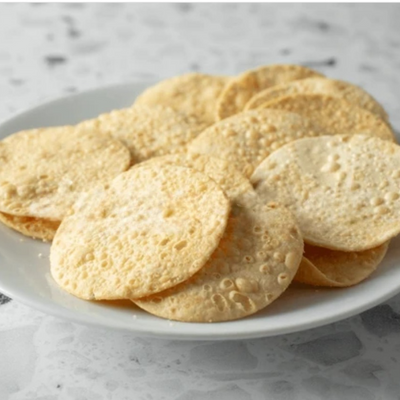 Mini Papad (Kaccha) /Fryums- 200 Gms | Ready To Fry