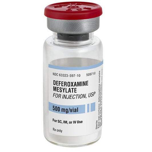 Deferoxamine Mesylate Injection 500 mg Vial by Fresenius Kabi (RX)