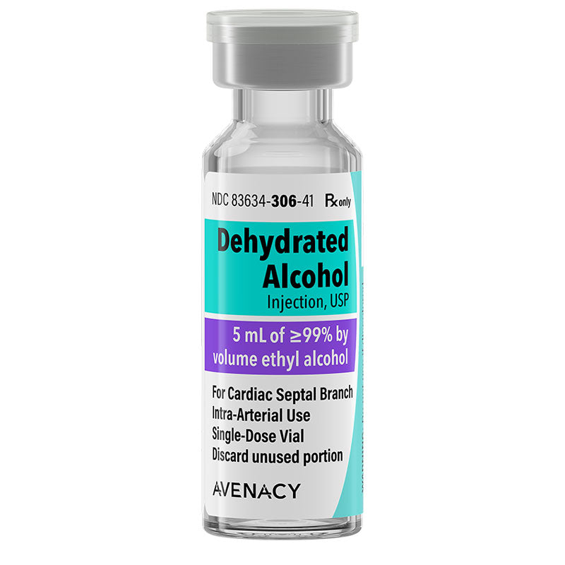 Dehydrated Alcohol Injection 5 mL Single-Dose Vial by Avenacy 5/Box