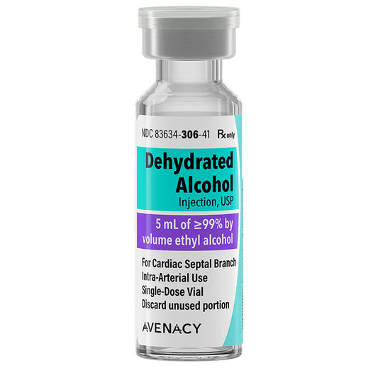 Dehydrated Alcohol Injection 5 mL Single-Dose Vial by Avenacy 5/Box