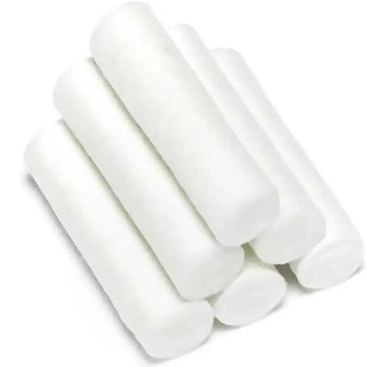 Dental Cotton Rolls 3.8" x 1 1/2" Sterile 5/Pack in Poly-Bag, Tyvek Peel Open Pouch  50/Case