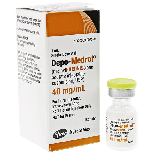 Depo-Medrol 40 mg Methylprednisolone Acetate Single-Dose Vial 1 mL (RX)
