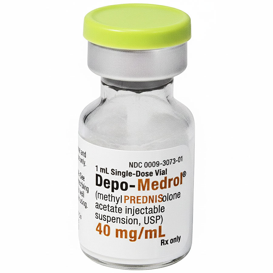 Depo Medrol Injection 40 mg Corticosteroid Joint Injection 1 mL x 25/Pack (Rx)