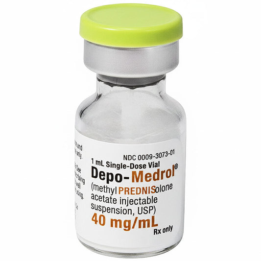 Depo Medrol Injection 40 mg Corticosteroid Joint Injection 1 mL x 25/Pack (Rx)
