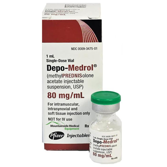 Depo-Medrol Methylprednisolone Acetate 80 mg for Injection 1 mL Vial (Rx)