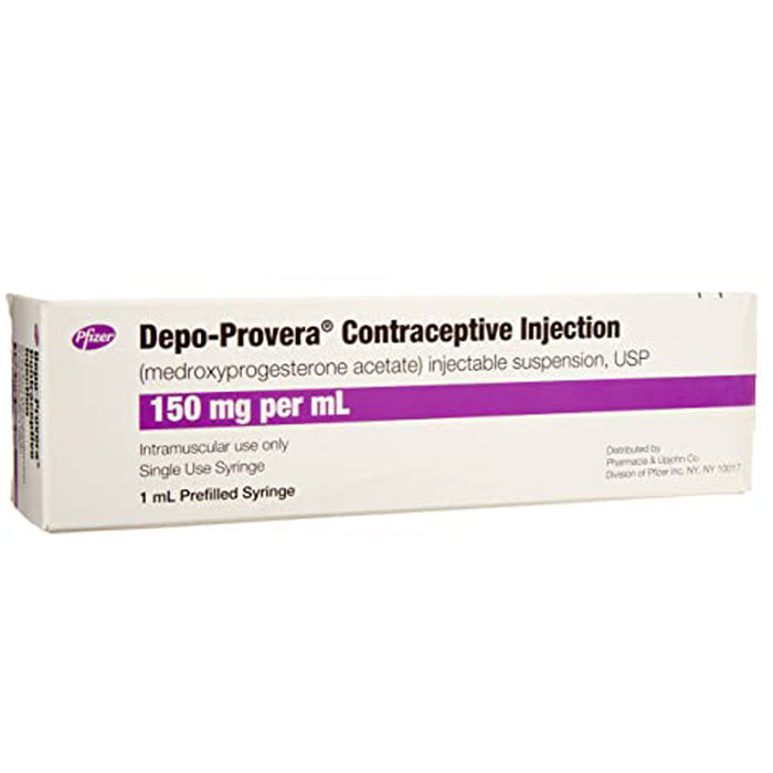 Depo-Provera Contraceptive Injection Prefilled Syringe 150 mg/mL Sterile Single-Use 1 mL (Rx)