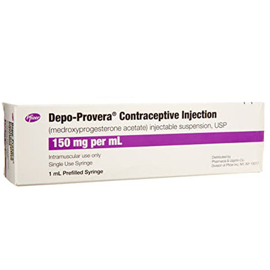 Depo-Provera Contraceptive Injection Prefilled Syringe 150 mg/mL Sterile Single-Use 1 mL (Rx)