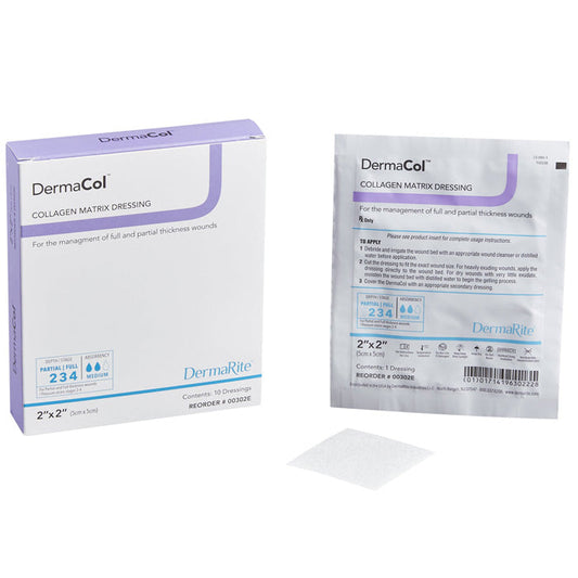 DermaCol Collagen Matrix Dressings, Sterile 10/Box