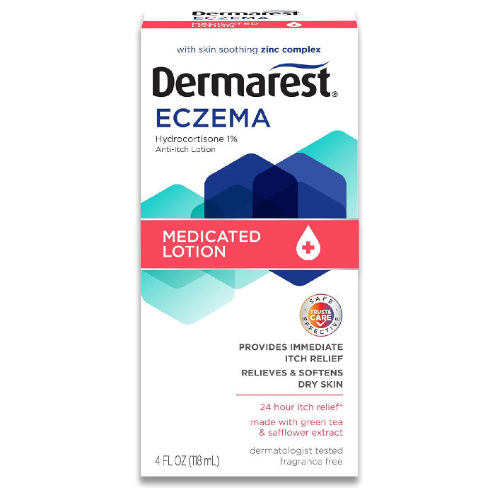 Dermarest Eczema Medicated Lotion Hydrocortisone Anti-Itch 4 oz