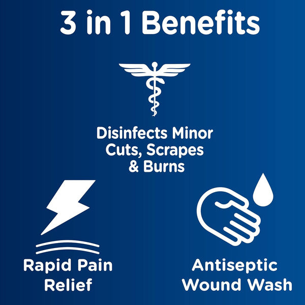 Dermoplast 3-in-1 Wound Wipes Medicated First Aid Cloths 10 Pack