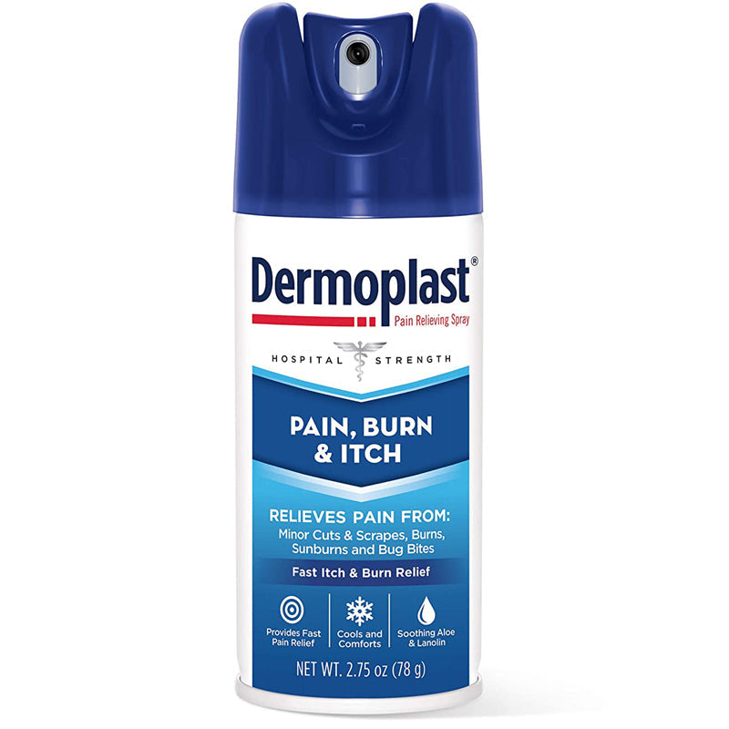 Dermoplast Pain, Burn & Itching Relief Spray with Aloe vera & Benzocaine 20%