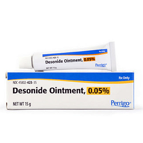 Desonide Ointment 0.05% for Eczema, Dermatitis and Skin Rash Relief 15 Gram (Rx)