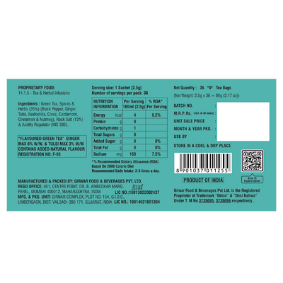 Girnar Detox Green Tea - 100 gms