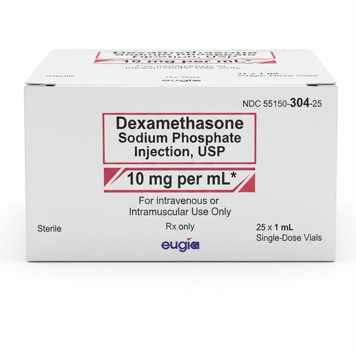 Dexamethasone Sodium Phosphate 10 mg Per mL Single-Dose 1 mL x 25/Box (RX)