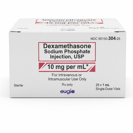 Dexamethasone Sodium Phosphate 10 mg Per mL Single-Dose 1 mL x 25/Box (RX)