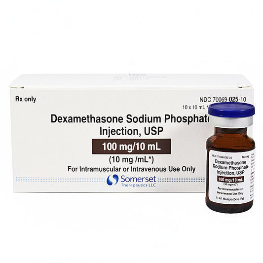 Dexamethasone Sodium Phosphate njection 10 ml Multiple-Dose Vials 10/Box (RX)
