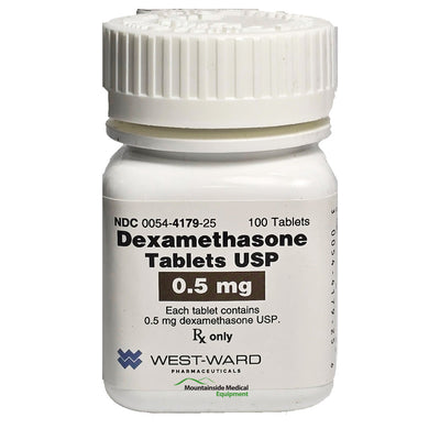 Dexamethasone Tablets 0.5 mg USP By Westward 100 Count (RX)