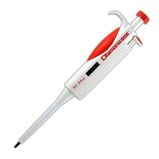 Diamond Pro Pipettor with Adjustable Volume, Push-button Tip Ejector