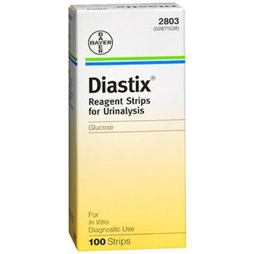 Diastix Glucose Reagent Strips for Urinalysis Testing, 100/Bottle