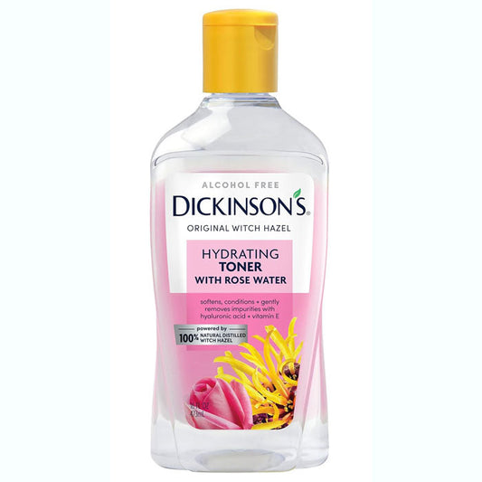 Witch Hazel Hydrating Toner with Rosewater, Alcohol Free 16 oz. Bottle
