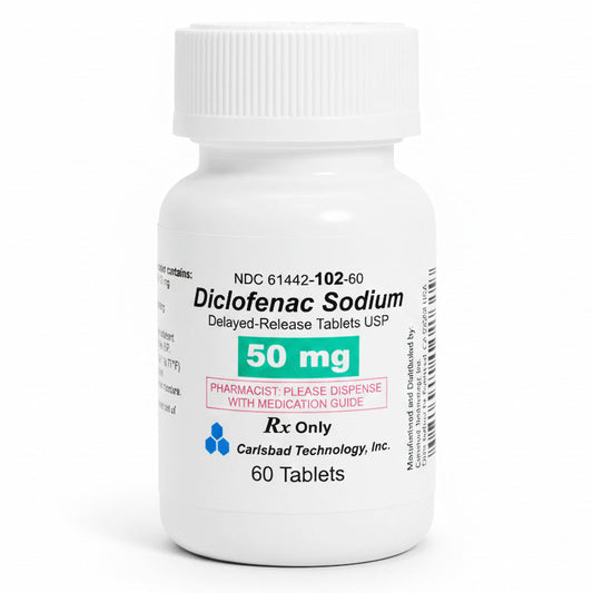 Diclofenac Sodium 50 mg Tablets 60 Count (RX)