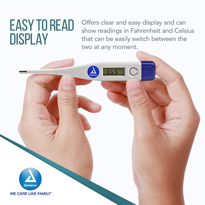 Digital Oral Thermometer, Fahrenheit or Celsius, Audible Alert, Automatic Shut Off