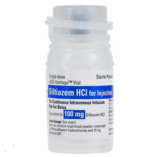 Diltiazem Injection for Afib 100 mg ADD-Vantage Vials 10/Box (RX)