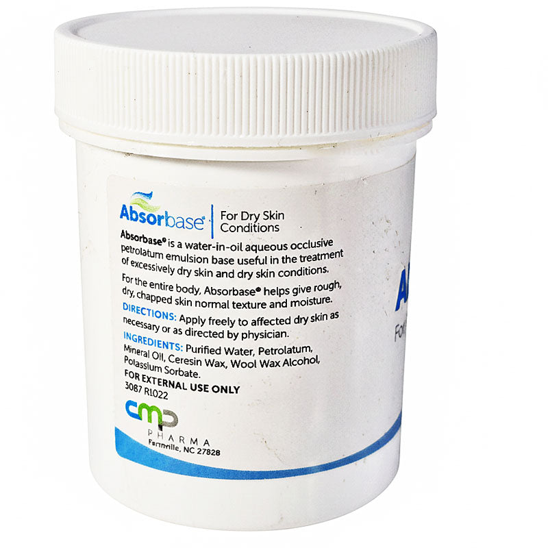 Absorbase Topical Ointment for Dry Skin, Chapped Skin, Eczema, Psoriasis Unscented 120 gram Jar