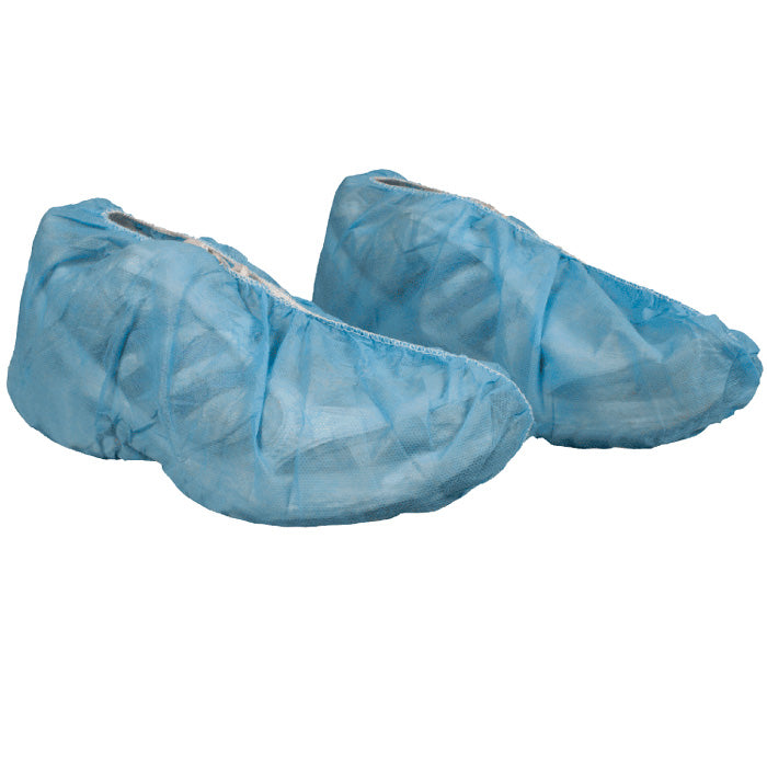 Shoe Covers, Disposable Non-Skid, Universal Size, Blue Color (150/Pair)