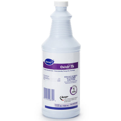 Diversey Oxivir TB One-Step Surface Disinfectant Cleaner, Peroxide Based, Cherry Almond Scent 32 oz